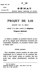 PROJET DE LOI