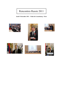 Rencontres Russie 2011