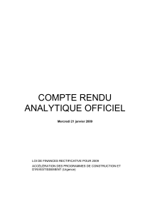 COMPTE RENDU ANALYTIQUE OFFICIEL