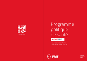 Programme politique de santé FMF