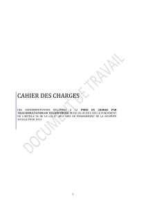 CAHIER	DES	CHARGES