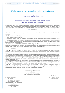 Décrets, arrêtés, circulaires TEXTES  GÉNÉRAUX