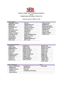 PROCES -VERBAL DE L’ASSEMBLEE G ENERALE DE LA COMMISSION NATION ALE EXECUTIVE