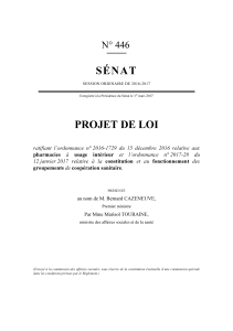 SÉNAT PROJET DE LOI N° 446