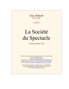 La Société du Spectacle Guy Debord (1967)