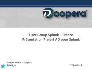 presentation splunk user group doopera