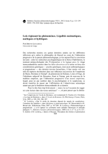 Bulletin d’analyse phénoménologique VIII 1, 2012 (Actes 5), p. 121-139