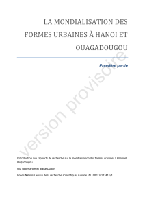 Partie 1 : La mondialisation des formes urbaines Hanoi et Ouagadougou, introduction et probl matique [pdf]