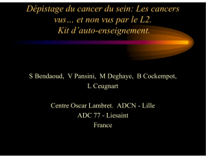 Dépistage du cancer du sein: Les cancers Kit d’auto-enseignement.