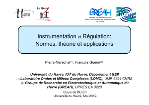 instrumentation et rgulation