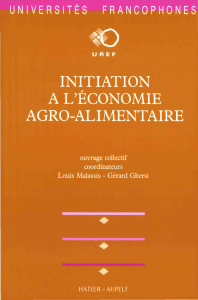 INITIATION A L'ÉCONOMIE AGRO-ALIMENTAIRE