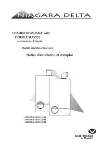 C CHAUDIERE MURALE GAZ DOUBLE SERVICE Notice d'installation et d'emploi