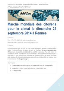 Marche  mondiale  des  citoyens septembre 2014 à Rennes