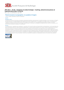JFR 2011 - 5118 - Imagerie et endocrinologie : Cushing,... hyperparathyroïdie 2e partie