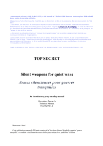 armes silencieuses pour guerre tranquille