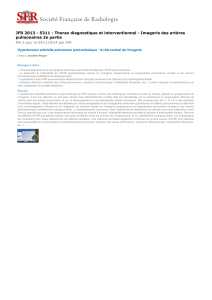 JFR 2013 - 5311 - Thorax diagnostique et interventionnel -... pulmonaires 2e partie  Mis à jour le 04/11/2014 par SFR