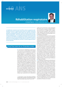 10 ANS Réhabilitation respiratoire INTERVIEW