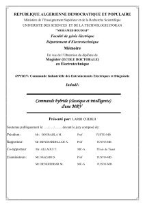 Commande hybride (classique et intelligente) d'une MRV - application/pdf