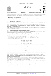 2013 Chimie PC 4 heures