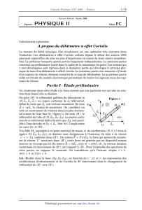 PHYSIQUE II PC À propos du débitmètre à effet Coriolis /