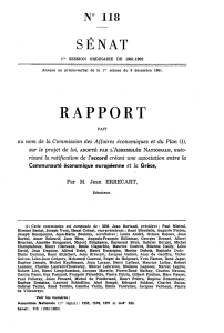RAPPORT SENAT N 118