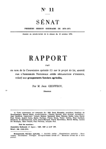 RAPPORT SENAT N° 11