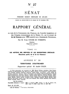 RAPPORT GÉNÉRAL SENAT N° 27