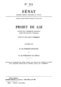 SÉNAT PROJET DE LOI N 351