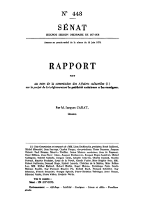 RAPPORT SENAT N 448