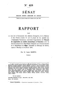 RAPPORT SENAT N 419