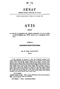 AVIS SENAT N° 75