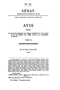 SÉNAT AVIS N 51