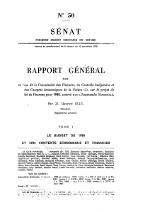 SENAT RAPPORT GÉNÉRAL N