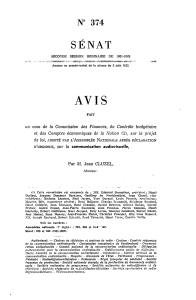 SÉNAT AVIS N° 374