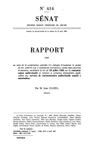 SÉNAT RAPPORT N 414