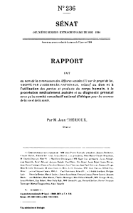 SÉNAT N 236 RAPPORT