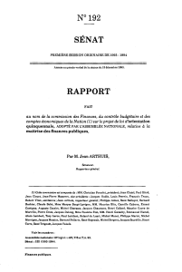 N 192 RAPPORT SENAT