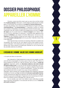 Appareiller l’homme dossier philosophique