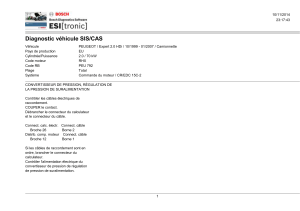Diagnostic véhicule SIS/CAS