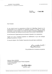 Réponse de la Commission