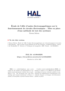 ´ Etude de l’effet d’ondes ´ electromagn´ etiques sur le