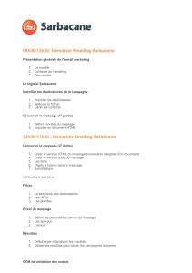09h30-12h30: formation Emailing Sarbacane