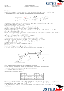 USTHB Faculté de Physique Année 2011-2012 1ère année ST