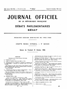 JOURNAL OFFICIEL DÉBATS PARLEMENTAIRES SÉNAT