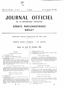 JOURNAL OIICIEL DÉBATS PARLEMENTAIRES SÉNAT