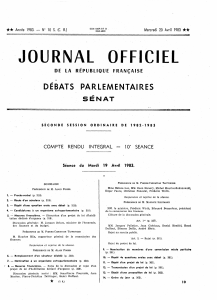 OFFICIEL JOURNAL DÉBATS PARLEMENTAIRES SÉNAT