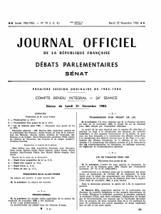 JOURNAL  OFFICIEL DÉBATS PARLEMENTAIRES SÉNAT Df. LA  RÉPUBLIQUE FRANÇAISE