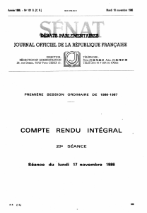 ATS PARLEMENT JOURNAL OFFICIEL DE LA RÉPUBLIQUE FRANÇAISE 1986