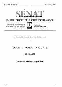 1) COMPTE RENDU INTÉGRAL JOURNAL OFFICIEL DE LA RÉPUBLIQUE FRANÇAISE 2