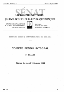 COMPTE RENDU INTÉGRAL JOURNAL OFFICIEL DE LA RÉPUBLIQUE FRANÇAISE 6e